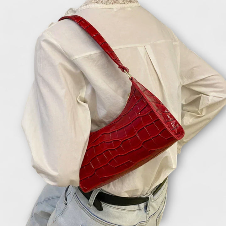 Kathy|Shiny Leather Bag