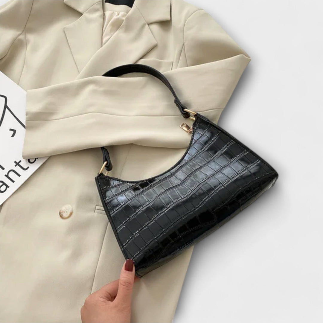 Kathy|Shiny Leather Bag