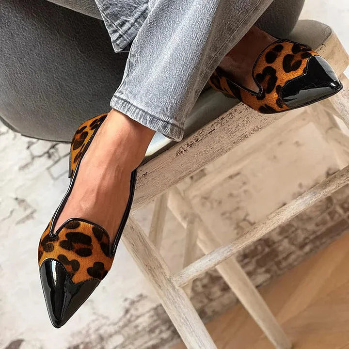 Delaney | Refined Animal Print Ballet Flats
