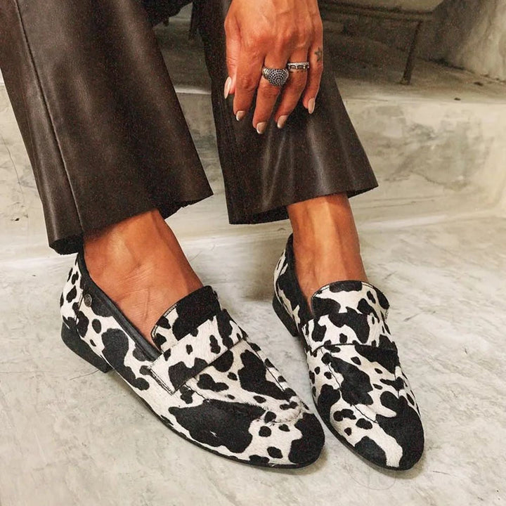 Maya | Elegant Animal Print Loafers