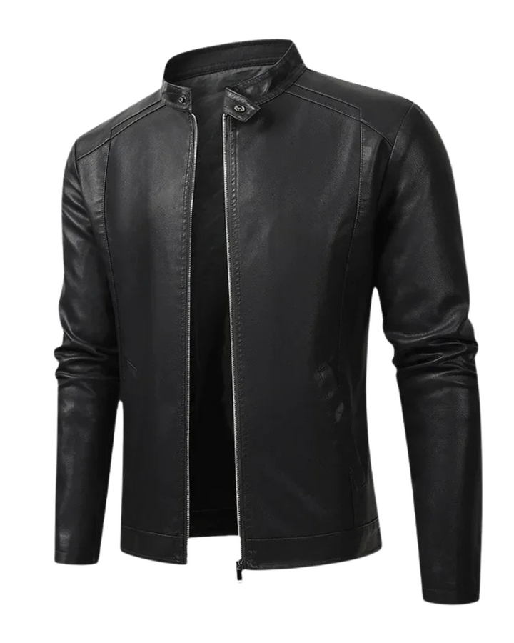 Elegant Men's Biker Leather Jacket